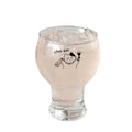 INS Style Cartoon Glass Goblet High-Beauty Beer Glass Creative Juice Cup Transparent Drinkware Cute Home Water Glass